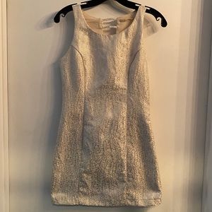 Mustard Seed Dress White and Gold